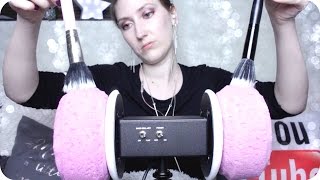 ASMR 3Dio Sponge Mic Brushing Squishing Scratching Crinkle Gloves Fizzy Hair Mousse  Whispered [upl. by Collimore951]