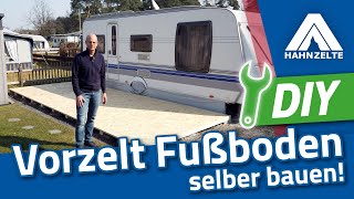 HahnZelte Anleitung DIY Fußboden für Vorzelte selber bauen [upl. by Marlyn]