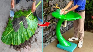 Creative and unique handwashing basin from cement [upl. by Otit]