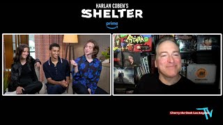 Harlan Cobens Shelter INTERVIEW Jaden Michael Mickey Bolitar Abby Corrigan Adrian Greensmith [upl. by Aitnuahs227]