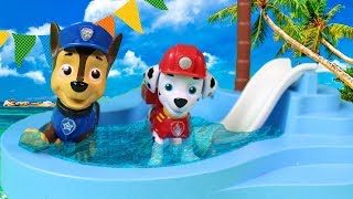 🐾 PATRULLA CANINA 🐾 Patrulla canina va a la piscina  Juguetes Paw Patrol en Español [upl. by Solrac]