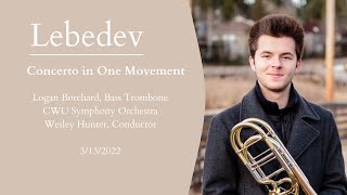 Lebedev Concerto in One Movement  Logan Borchard  CWU Symphony Orchestra [upl. by Mitinger]