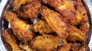 Southern Style Fried Chicken Wings  Air Fryer Recipe  raymackstyle [upl. by Ardnekahs]