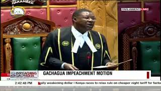 National speaker Wetangula explains grounds for impeachment of Deputy President in Kenya [upl. by Nylicaj]