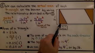 7th Grade Math 81d Going Further Use a Scale to Compute Area [upl. by Hanselka531]