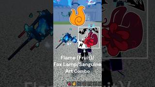 LIT FlameFox LampSanguine Art Combo bloxfruits roblox shorts [upl. by Jandel]