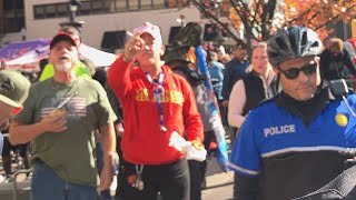 Allentown PA Trump rally Police violate our rights [upl. by Nekciv]