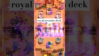 This quotRoyal Recruits Deck quot is OP  clash royale  shorts battleroyale supercell [upl. by Woolcott623]