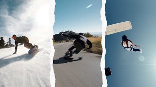 Dream Weekend  Longboarding Snowboarding Skydiving [upl. by Kathy499]