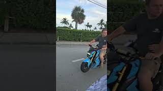 Wife riding her honda navi in cocoa Florida cocoabeach hondagrom hondanavi husbandwifefun [upl. by Nylirem]