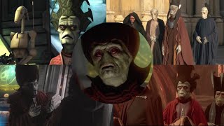 All Nute Gunray scenes  ep 1 2 clone wars 3 [upl. by Maretz]