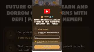 Future of Finance Earn and Borrow on Your Terms with DeFi  Part 1 of 6  MemeFi code [upl. by Volpe]