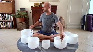 Sound Bowl Healing  45 Mins  61924  PeaceAndLove 432Hz SoundBowlHealing [upl. by Mag]