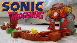 Sonic the Hedgehog GoGo Racers Track Sets w Sonic Knuckles and Super Sonic [upl. by Gnilrets]