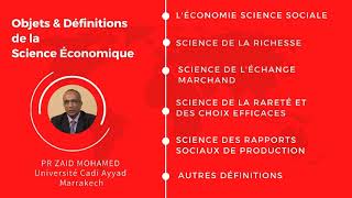 Chapitre I  Qu’est ce que l’économie politique Objets amp définitions de la science économique [upl. by Oniger]