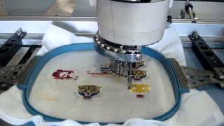 Barudan Profit 906TYN embroidery machine maquina bordadora [upl. by Lizzie]