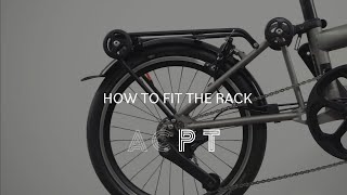 How to fit the Brompton Advance rack for T and P Line [upl. by Ennazus270]