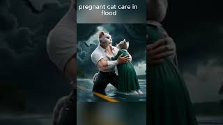 Pregnant Cat Owners Beware of Flood Dangers gingercat cutecat cat mygingercat cuteanimal [upl. by Riane997]