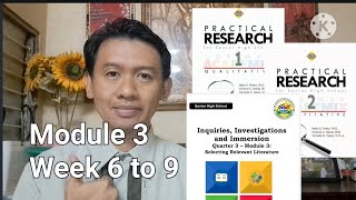 Module 3 Week 69  Inquiries Investigations and Immersion [upl. by Gui]