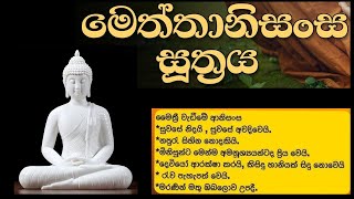 Meththanisansa Suthraya  මෙත්තානිසංස සූත්‍රය [upl. by Wylde]