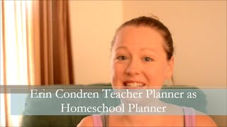 Erin Condren Teacher Planner as a Homeschool Planner [upl. by Otilesoj508]