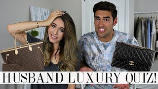 HUSBAND TAKES LUXURY DESIGNER QUIZ Not what I expected Shea Whitney [upl. by Ahsienek]