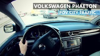 2008 VW Phaeton 30 TDI  POV City traffic Szczecin 60fps [upl. by Montagu]