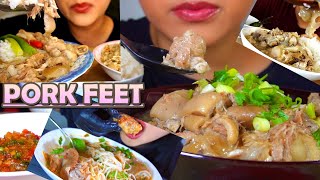 🤤🐷SUPER TENDER PORK FEET MEALS🐖ASMR Satisfying Eating Sound Compilation  SARAH VUE [upl. by Rozella]