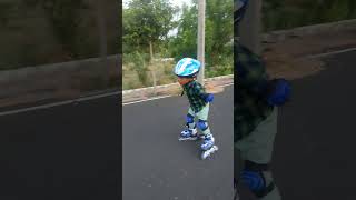 skating skater roller skating 4yearsold shorts shortvideo short [upl. by Sands898]