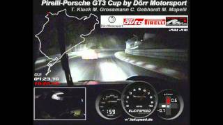 24h Nürburgring Fast lap at night PirelliPorsche 911 GT3 Cup Dörr Motorsport Timo Kluck [upl. by Ramos]