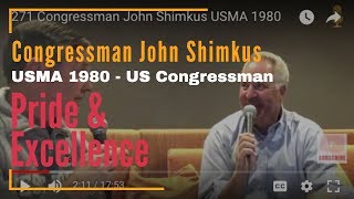 271 Congressman John Shimkus USMA 1980 [upl. by Annitsirhc]