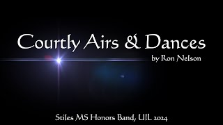 Courtly Airs and Dances  Stiles MS Honors Band [upl. by Acinom797]