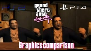 GTA Vice City PS2 vs PS4 Graphics comparison [upl. by Evanthe]