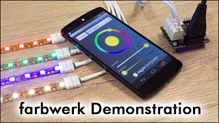 farbwerk  RGB LED controller  Demonstration [upl. by Apple846]