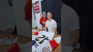 PANTHERS FAN MEET GUSTAV FORSLING autographs floridapanthers panthersfan gocatsgo [upl. by Nobie]