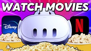 How to Watch Movies on Meta Quest 3 making The ULTIMATE Home Theater [upl. by Yhtamit700]