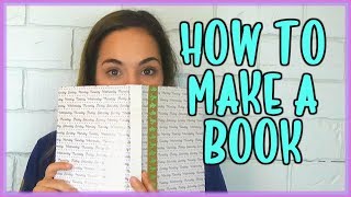 How To Make A Book  My First Time  SO EASY [upl. by Sukram]