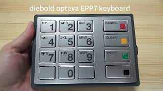 Diebold opteva EPP7 keyboard 49249442707B [upl. by Gothar341]