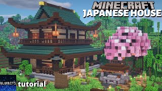 Minecraft Tutorial  How to Build a Japanese House Tutorial [upl. by Annol90]