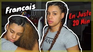 2 TRESSES COLLES AVEC RAJOUT SIMPLE ET RAPIDE [upl. by Ardnohs59]