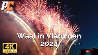 Vuurwerkshow  Waal in Vlammen 2024  Vierdaagse Nijmegen [upl. by Nikita]