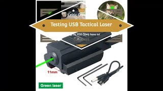 Green Tactical Laser For Glock Pistol 9mm and Crossbow Steambow OP360 [upl. by Atidnan]