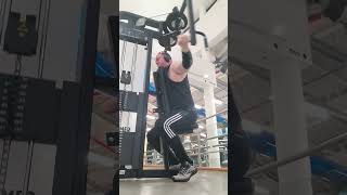 Working Rear Deltoids on Hammer strength machine 2 [upl. by Gunnar]