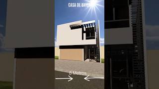 Plano casas modernas de 8x15m [upl. by Neehcas]