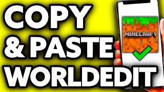 How To Copy And Paste in Minecraft With Worldedit EASY Tutorial [upl. by Xenophon]