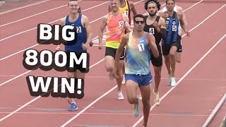 HOKAs Jesus Tonatiu Lopez With An Impressive Mens 800m Win At Bryan Clay Invitational 2024 [upl. by Allekram]