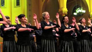 New Zealand Youth Choir Sings quotTe Iwi Equot In Boston HD  December 2 2013 [upl. by Sofer]