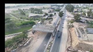 Kharian Sialkot moterway update with drone view [upl. by Aibonez]