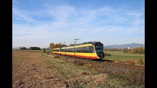 Testfahrten AVG Bombardier Wagen 931941 zwischen Frankfurt Höchst und Bad Soden Taunus RB11 [upl. by Goldfarb299]