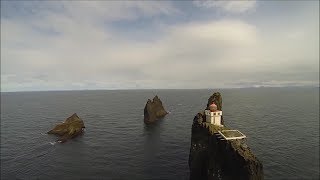 Incredible video from the stunning Þrídrangar lighthouse [upl. by Westbrook]